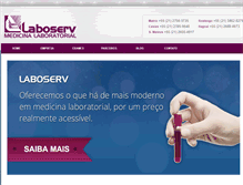 Tablet Screenshot of laboserv.com.br